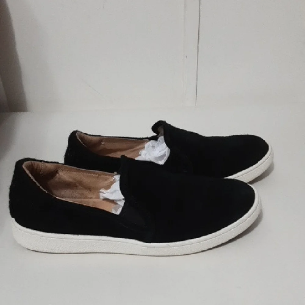 UGG CAS Black Suede&Felt‎ Back Slip-On Shoes